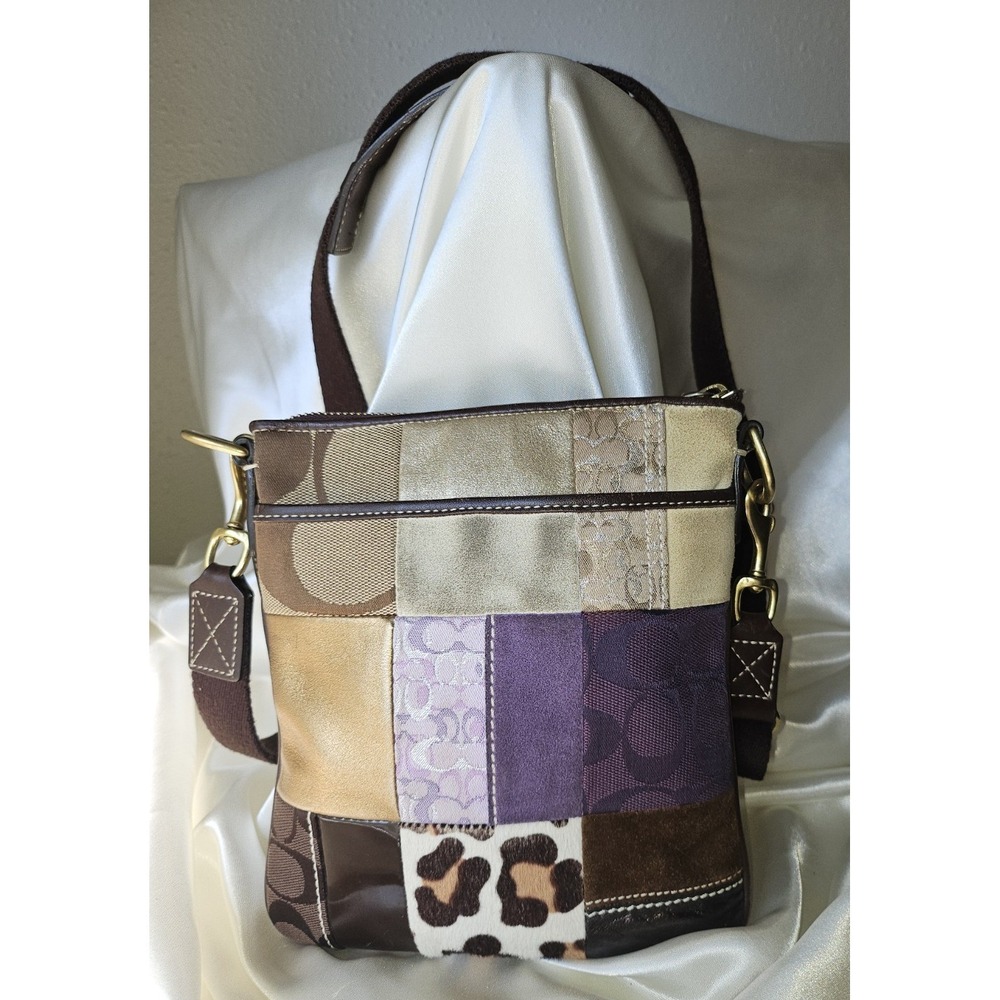 COACH Patchwork Cross Body Purse Handbag F10514